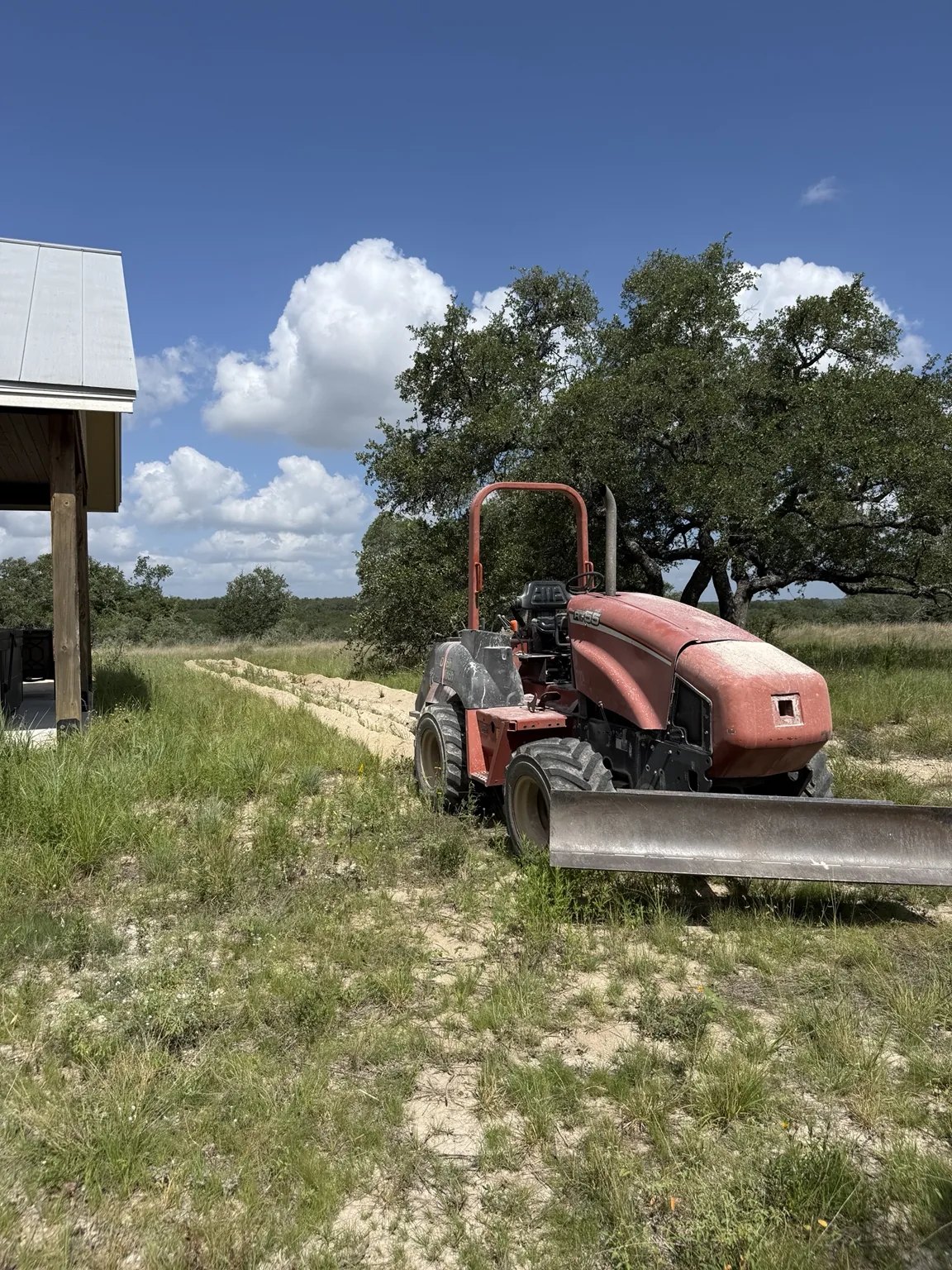 Circle S Rocksaw excavation equipment lineup in Central Texas